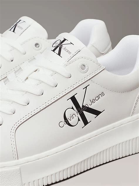 calvin klein witte sneakers hoog dames|calvin klein slingback shoes.